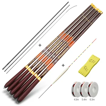 

DONQL Telescopic Hand Fishing Rods 3.6m-7.2m Meters Stream Carbon Fiber Ultra Light Hand Pole Carp Fishing Pole Fish Tackle