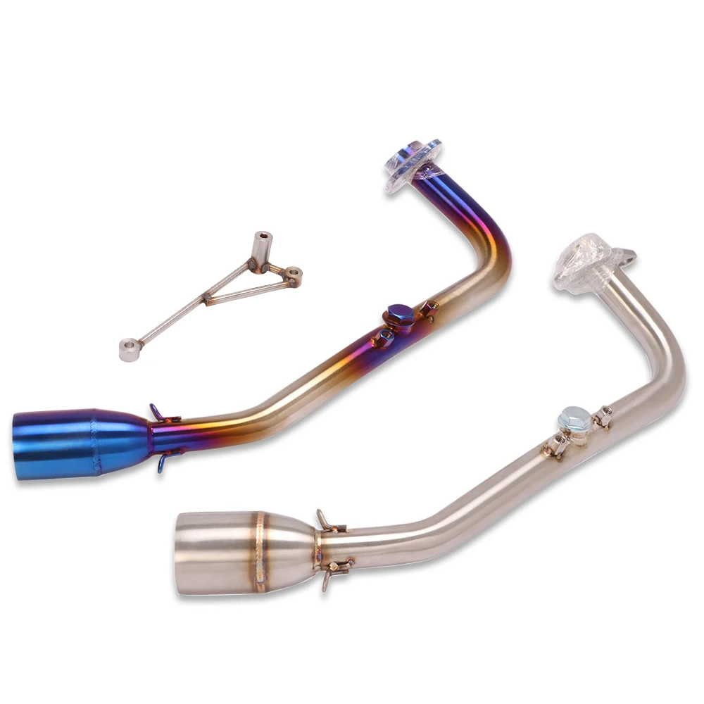 Motorcycle Exhaust Muffler Modified Stainless Steel Middle Tube Escape Moto Front Middle Connector Link Pipe For LIFAN LF-KPV150 - Image 2