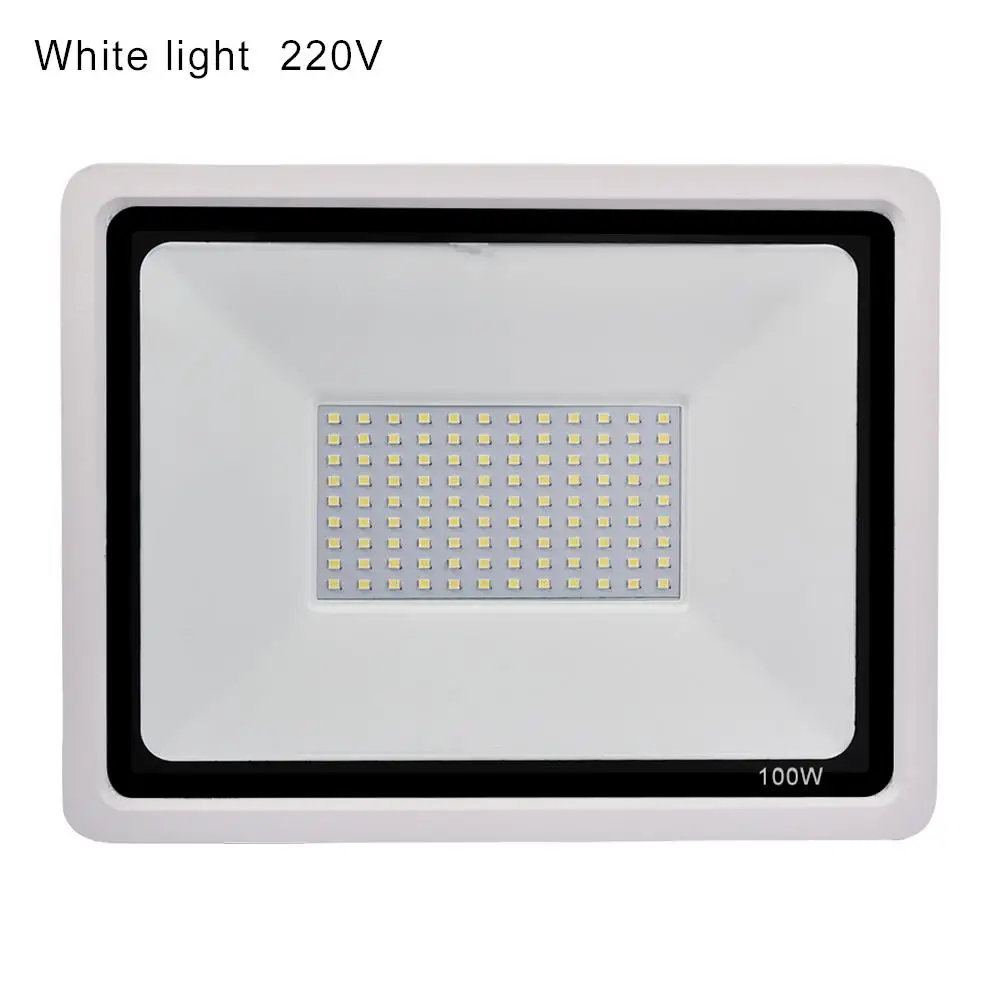 AC110/220 V 50W 100W Светодиодный прожектор светильник безопасности IP65 водонепроницаемый прожектор светильник SMD2835 6500K для шланг для полива огорода, двора, гараж магазин