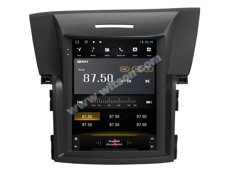 WITSON вертикальный экран автомобильный dvd с gps 4GB ram+ 64G rom для HONDA CRV(низкий 2012-/высокий 2012-) Версия