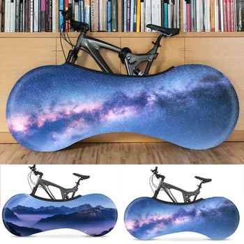 

New DIY Bicycle Dust Cover Wheel Cover Bicycle Cover Car Clothing Dust Elastic Cover Cover Starry Sky Series Dust Cover