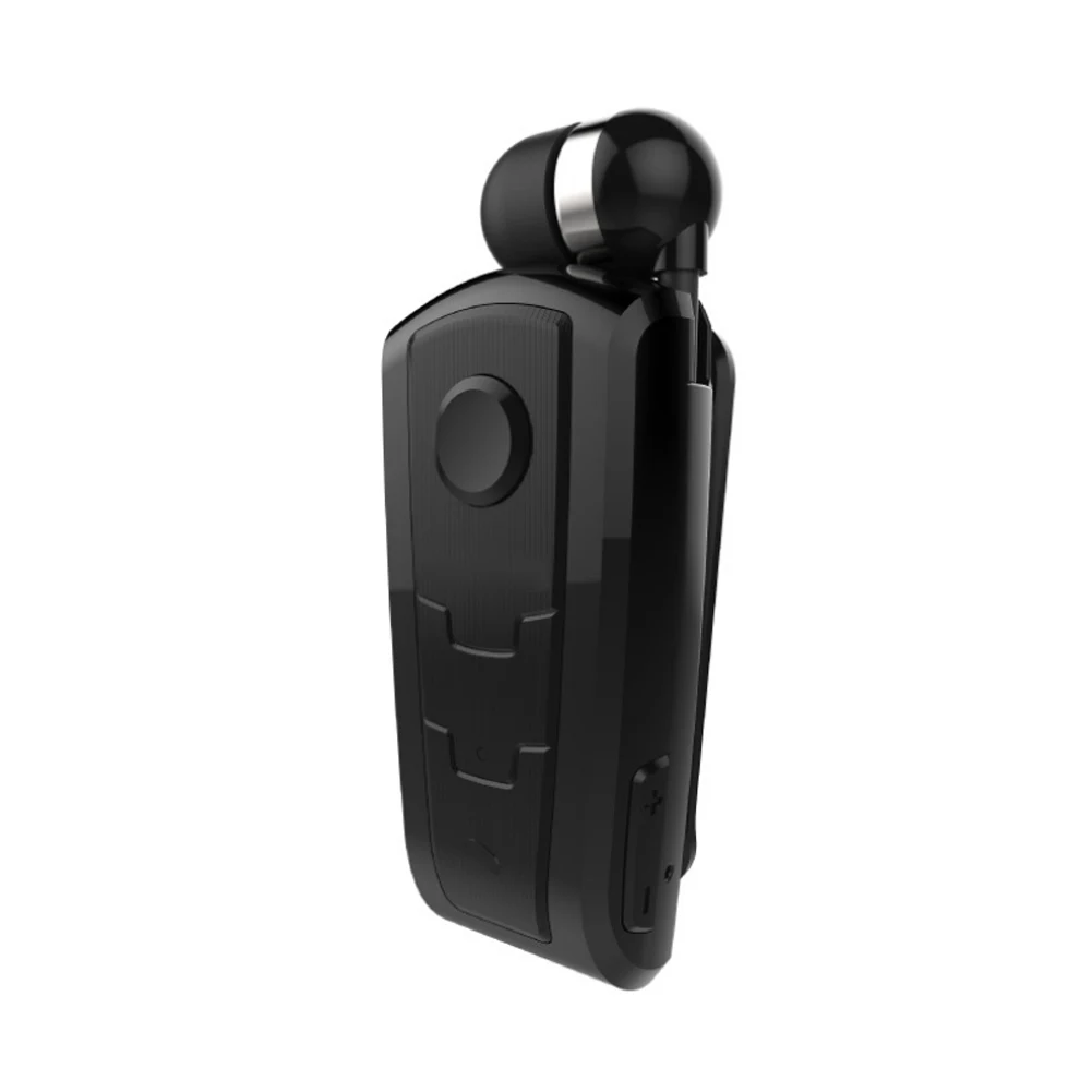 Bluetooth наушники-вкладыши Вибрационный оповещение о ношении клип громкой связи Наушники для смартфонов - Цвет: Черный