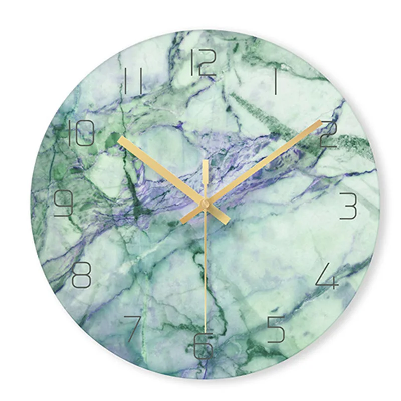 copper wall clock Creative Nordic Marble Wall Clock Modern Minimalist Bedroom Art Clocks Personality Living Room Wall Watch giant wall clock