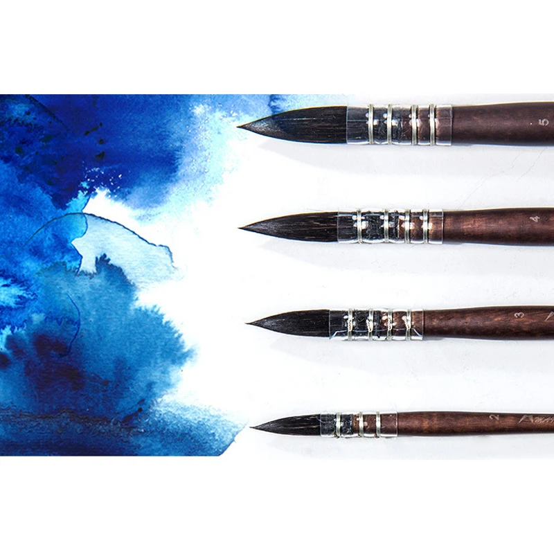 Фломастеры эластичная вода Uptake Изобразительное искусство белка краска на водной основе кисти картографирование изделия дерево ручка каллиграфия ручка