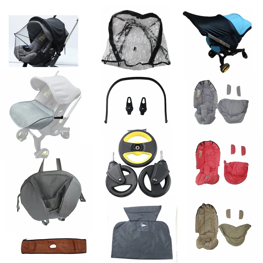 stroller accessories for baby boy	 Baby Car Seat For Doona Replace Mosquito Net Rain Cover Storage Bag Leather Foot Cover Cotton Pad Dustproof Stroller Accessories Baby Strollers cheap