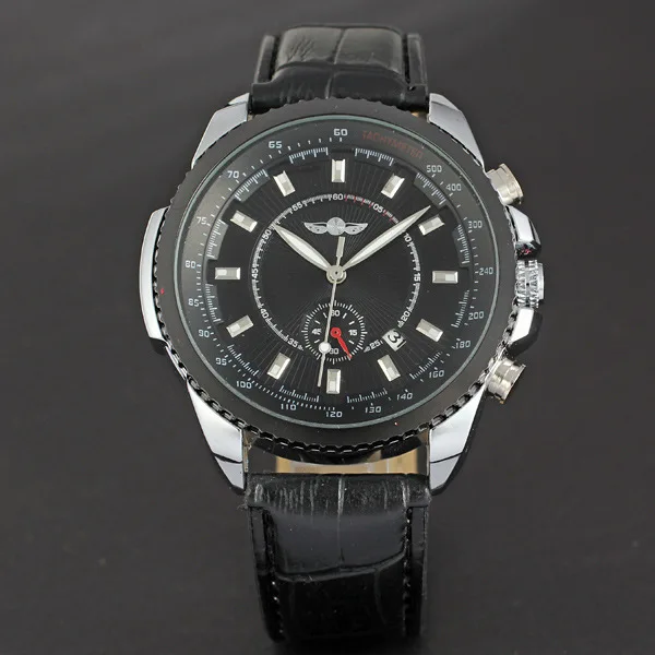 

Winner Winner Brand with Calendar Multi-functional Fully Automatic Analog Watch MEN'S Leather Belt Watch