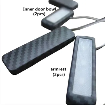 

4PCs Set Bowl handle Armrest Light Car Door Interior Light LED Atmosphere Light Auto Interior Door Light Decorative Lamp