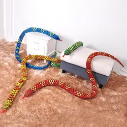 Плюшевые Игрушки Реалистичная игрушечная змея детские мягкие плюшевые животные игрушки Реалистичные Плюшевые игрушки подарок на день