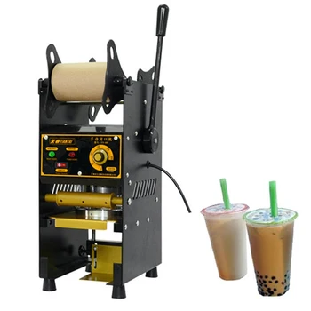

Manual Sealer 220V/110V Commercial Hand Press Soy Milk Drink Milk Tea Shop Universal Sealed Cup Equipment 90/95MM Caliber 300W