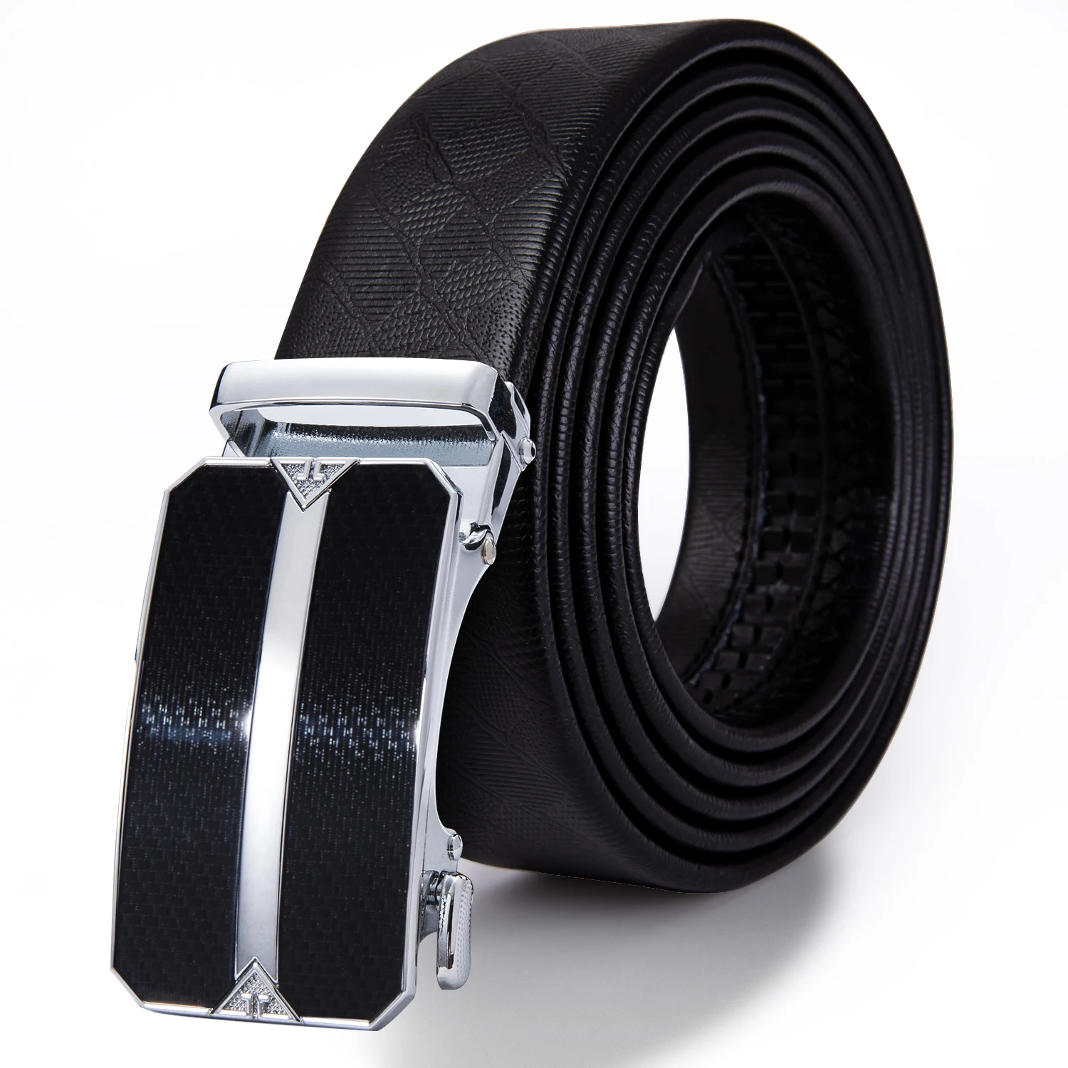 EA-2118 New Fashion Black Belts for Men Waist Belt Automatic Buckle Ratchet Genuine Leather Luxury Designer Gold Belt Strap - Цвет: EA-2118