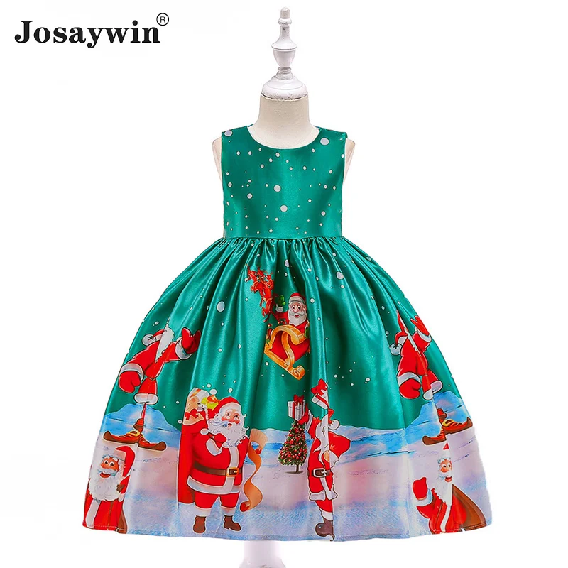 Fashion Christmas Dress for Girls Vestidos Children Clothes Birthday Party Kids Dresses Robe New Year Princess Baby Girl | Детская
