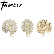 TOPGRILLZ GD маленькая Маргаритка подвеска с молнией Подсолнух
