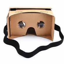 DIY Бумага VR очки картон Стиль Гарнитура 3D очки для 3,5-6,0 дюйма смартфон