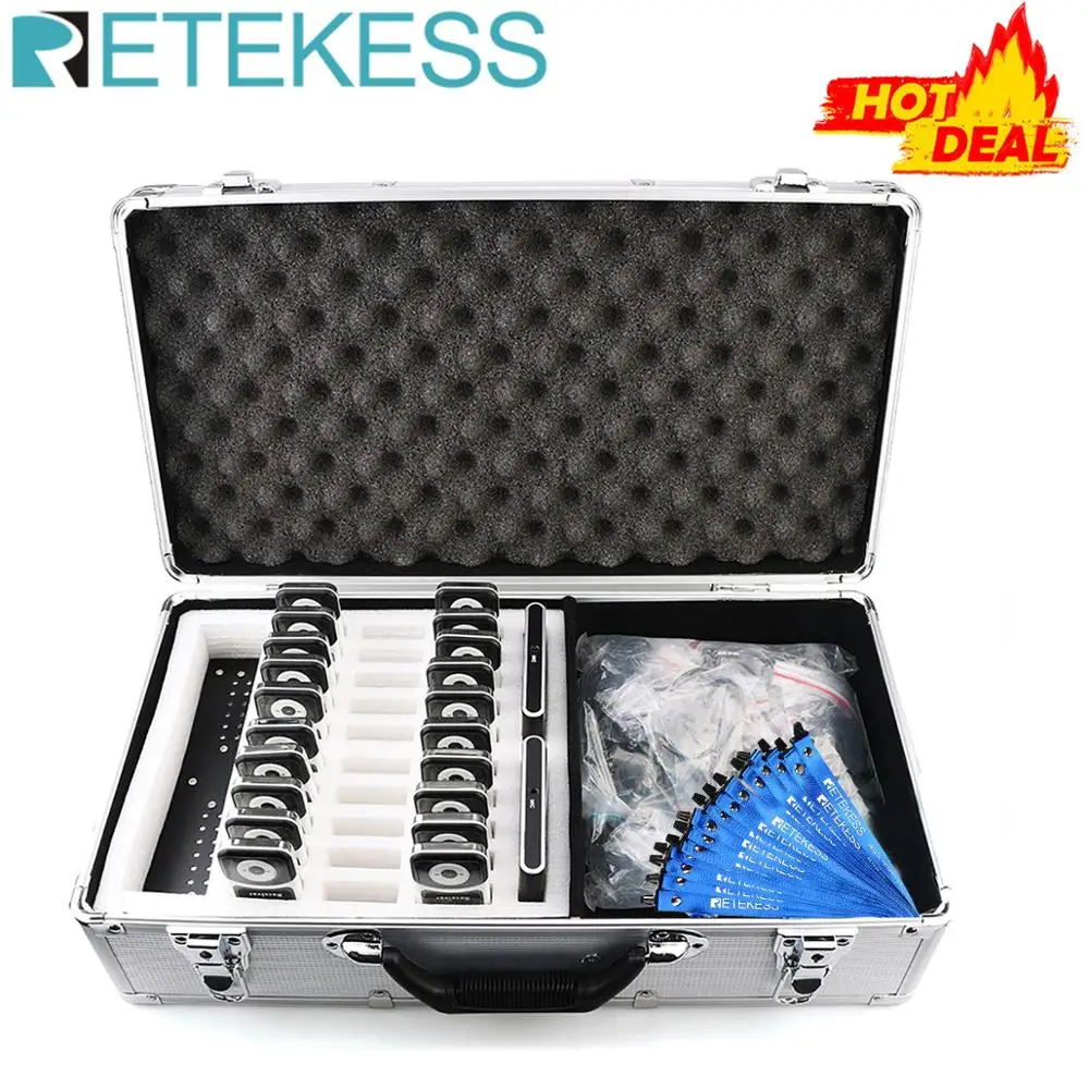 RETEKESS T130 Wireless Tour Guide System For Museum Church Translation Factory Training Government Meeting Cycling Tour