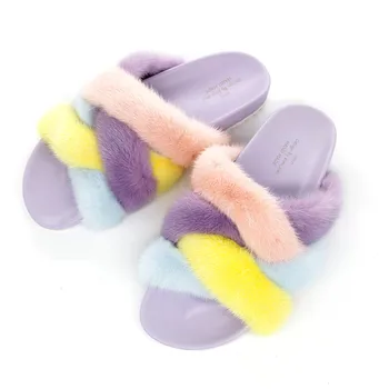 

Mudibear Slippers For Women Fashion Ladies Cute Flat Sandals Colorful Comfortable Antiskid Footwears Breathable Slippers