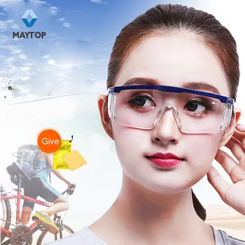

Safety Goggles Clear Lens Soft Frame AntiFog Eye Protection Sealed
