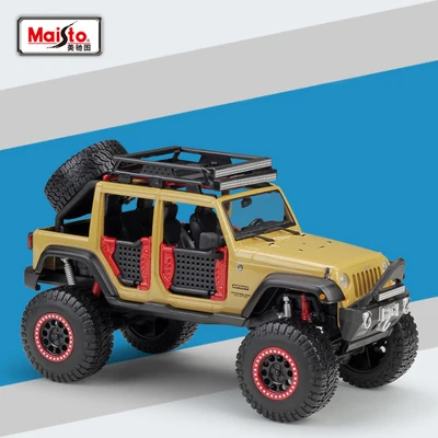 Maisto 1:24 Jeep WRANGLER неограниченное литье под давлением модель металлический внедорожник Внедорожник модель игрушки для детей подарок Коллекционная - Цвет: A