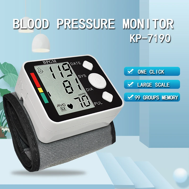 Yongnuo Digital Esfigmomanometer Blood Pressure Tonometer Tensiometer Intelligent Pulse Digital Blood Pressure Meter Blood Pressure Monitor Blood Pressure Meter