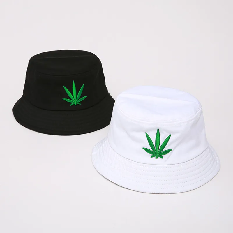 Men-Women-Maple-Leaf-Bucket-Hat-Hip-Hop-Fisherman-Panama-Hats-Embroidery-Cotton-Outdoor-Summer-Casual
