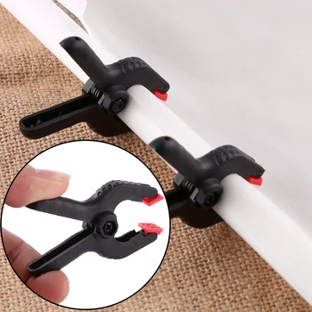 Billige 6 Stücke Foto Studio Nylon Clip Breite Öffnung Frühling Clamp Für Fotografie Hintergrund Hintergrund Stand Schellen Kamera Zubehör