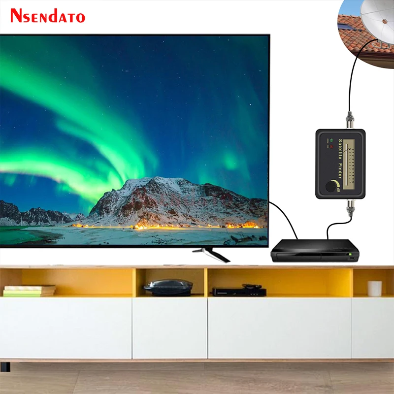 Satfinder Satellite Finder Alignment Signal Meter Receptor For SATV Dish LNB Direc Digital Signal Amplifier Sat finder locator