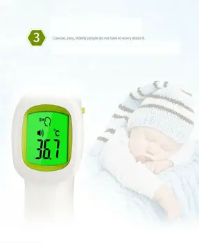 

2020 Digital Temperatur Thermometer IR Infrared Thermometer Non-contact Forehead Body Surface Temperature instruments Adult Baby