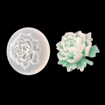 

4Pcs Flower Epoxy Resin Mold Kits Camellia Sunflower Rose Mold Jewelry Making