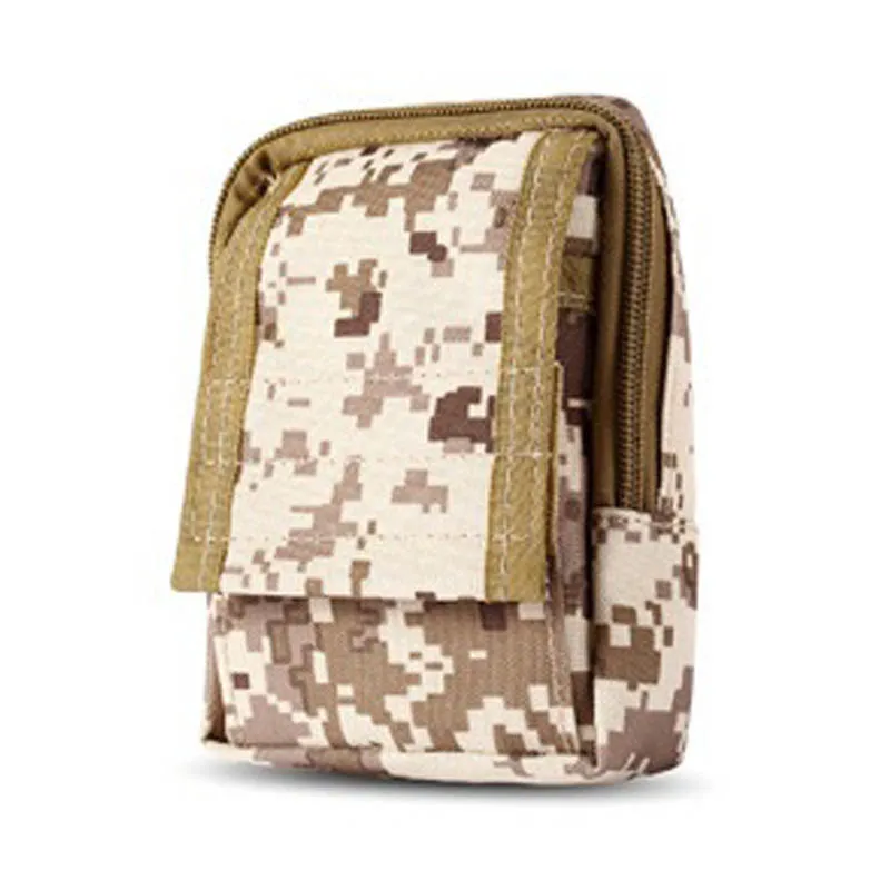 Тактический MOLLE EDC мешочек инструментальный гаджет пояс поясная сумка внешнее крепление подпакет мобильный телефон поясная подвесная сумка - Цвет: Desert Digital