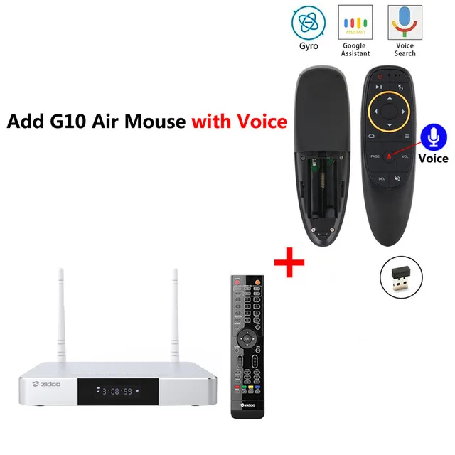 Z9S add G10 Zidoo Z9s ТВ приставка Realtek RTD1296DD ARM Cortex-A53 четырехъядерный ТВ приставка двойная система работает одновременно 2,4G/5g двойной wifi ТВ приставка - Цвет: Z9S add G10