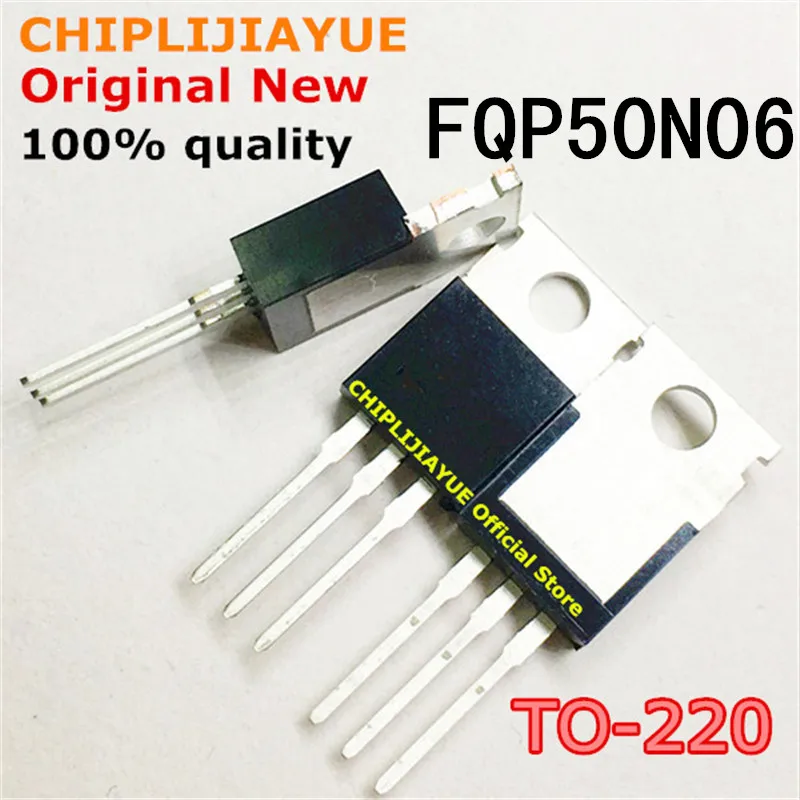 Новый и оригинальный чипсет IC FQP50N06 TO220 50N06 TO 220 5 шт.|work work|ic chip |