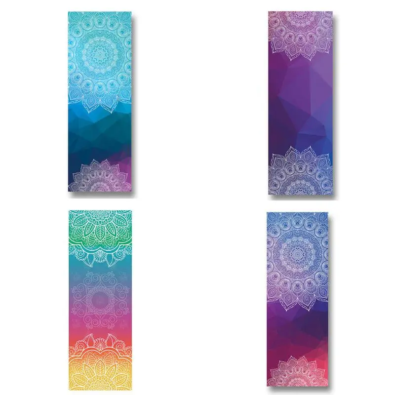 

Yoga Mat Fitness Absorb Sweat Blanket Pilates Practice Printing Anti-slip Towel X3UA