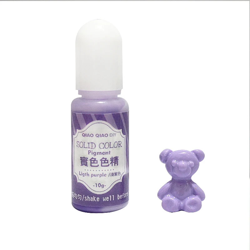 Light purple QIAOQIAO DIY 10 г УФ смола цветной пигментный лак твердый клей для силиконовой формы ювелирных изделий поделка рукоделие - Цвет: Light purple