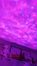 Lámpara de proyección LED para dormitorio de niños, proyector de galaxia, lámpara nocturna de ola oceánica, reproductor de música, Luminaria nocturna giratoria de estrella remota