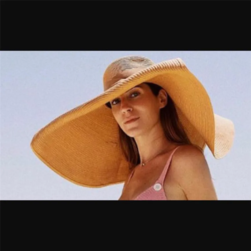 Солнцезащитная шляпа элегантный стиль складная летняя большая соломенная шляпа с полями для взрослых женщин девушек мода УФ Защита большой бант летняя пляжная шляпа