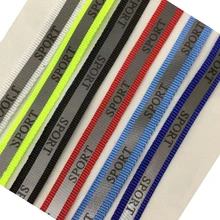 100 м/рулон 1 см Светоотражающая сетевая тесьма печать спорт для домашних животных поводок Материал одежда сумка багаж окантовка для DIY