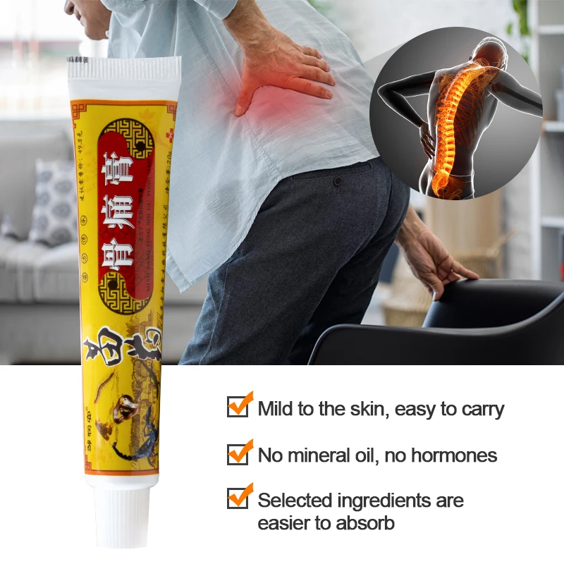 Pain Relief Cream Knee Pain Relief Cream Scorpion Venom Analgesic Ointment Arthritis Joint Back Knee Pain Cream Lumbar Orthopedic Herbal Medical Pain Relief Plaster Oil