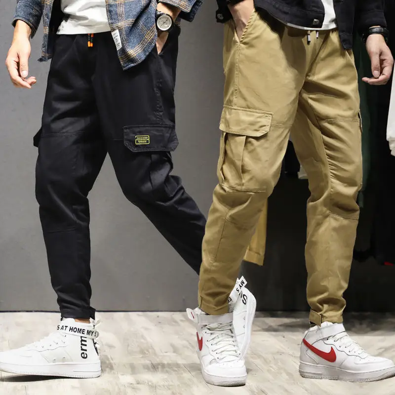 Billig Cargo Hosen Männer Streetwear Jogger Casual Jogginghose Techwear Armee Hose