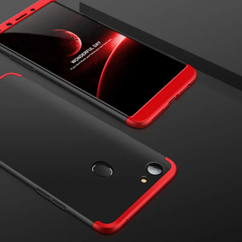 Прочный чехол для Oppo F5 360 градусов Полная защита Жесткий ПК 3 в 1 Чехлы оболочка