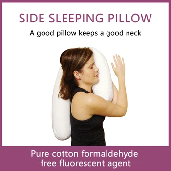 

U Shaped Neck Back Sleep Side Pillow Neck Spine Protection Hold Cushion Hold Neck Spine Protection Cotton Pillow Health Care 1pc