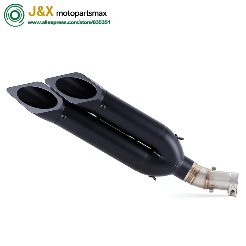 Полная система слипоны для kawasaki ER-6N ER-6F ER6N ER6F NINJA650R 2012- полный глушитель выхлопной трубы мотоцикла среднего звенья