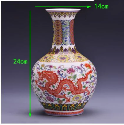 Китайский дзиндэжэнь керамическая ваза декорация Дракон и Феникс фарфоровые украшения для офиса дома гостиной настольные статуэтки ремесла - Цвет: style1