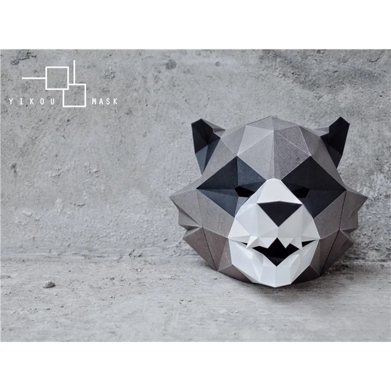 מסכת ראש אוריגמי - דביבון 5