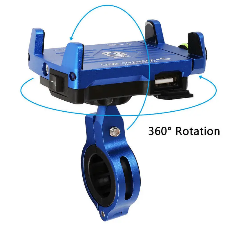 Держатель для телефона мотоцикла зеркало заднего вида с USB QC3.0 держатель быстрой