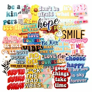 

40pcs/pack Colorful Fun Many Styles Words Decorative Adhesive Paper Sticker Best Wishes Message For Friends