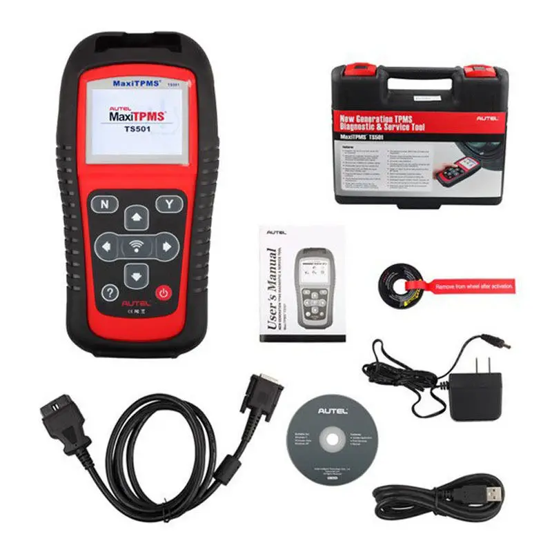 small car inspection equipment Autel MaxiTPMS TS501 TPMS Service OBD2 Scanner Car Diagnostic Tool Car Scanner Diagnostics OBDII Code Reader Upgraded of TS408 automotive battery charger