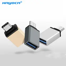 Xnyocn USB 3,1 OTG type C USB кабель металлический адаптер type C кабели для мобильных телефонов конвертер для samsung huawei Xiaomi 66-25