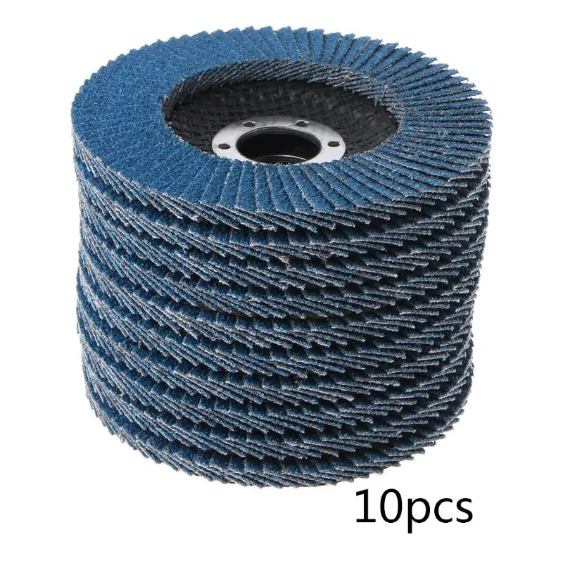 

10PCS 10PCS Professional Flap Discs 115mm 4.5 Inch Sanding Discs 40 Grit Grinding Wheels Blades For Angle Grinder Power Tool