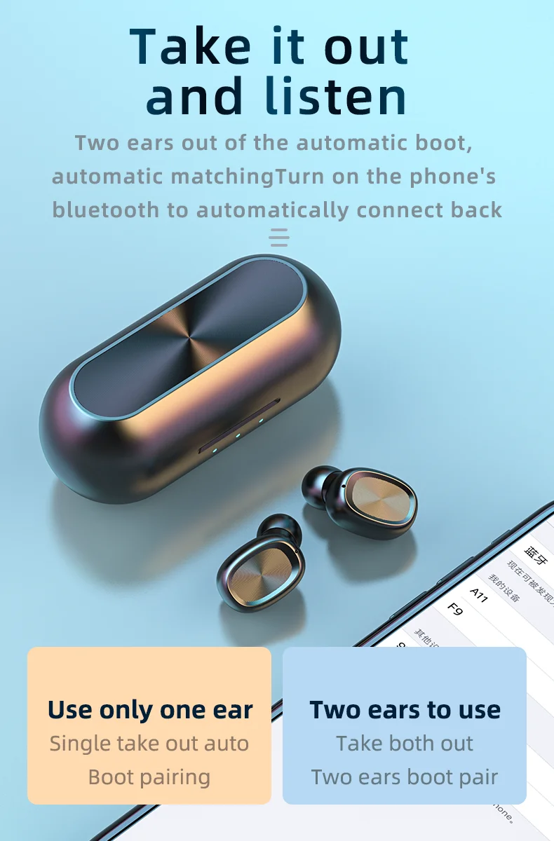 TWS Bluetooth наушники беспроводные наушники с беспроводной зарядкой чехол 3D стерео звук IPX5 Водонепроницаемый белый зарядная коробка