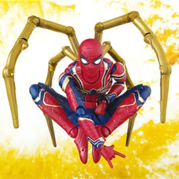 

14cm Spider-Man Spiderman Avengers Infinity War Upgrade Iron Spidere Action Figure Toys Doll Christmas Gift In Box New Arrivals