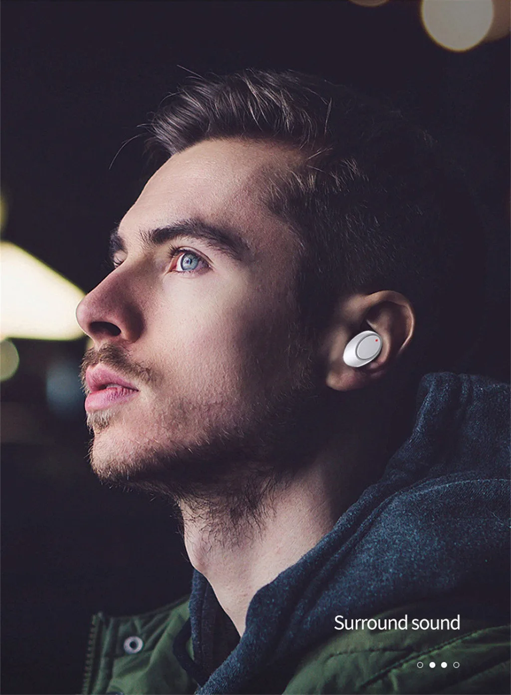 50# Bluetooth 5,0, гарнитура, беспроводные наушники, мини наушники, стерео наушники, свободные руки, спортивные наушники, гарнитура для автоматического сопряжения